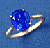Finished Setting with Oval Topaz