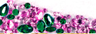Examples of Faceted Green or Pink Tourmaline Gems