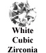 White Cubic Zirconia Example