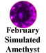 February Simulated Amethyst Example