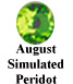 August Simulated Peridot Example
