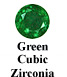 Green Cubic Zirconia Example