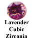Lavender Cubic Zirconia Example