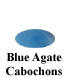 Blue Agate Cabochon Example