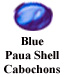 Blue Paua Shell Cabochon Example