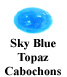 Sky Blue Topaz cabochon Example