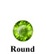 Example of Round Faceted Peridot