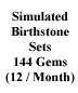 Birthstone Sets of 144 Gems